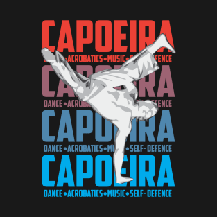 Brazilian Capoeira Dance Self-Defence Sports T-Shirt