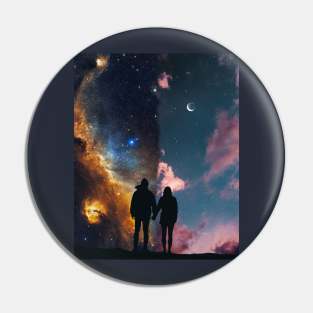 Love of Night and Day Pin