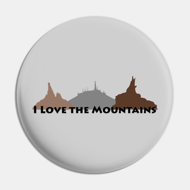 I Love the Mountains Pin by fashionsforfans