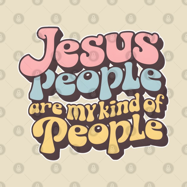 "Jesus People" Retro Bubble Letter Tee by Reformed Fire