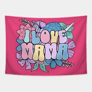 floral love mama Tapestry