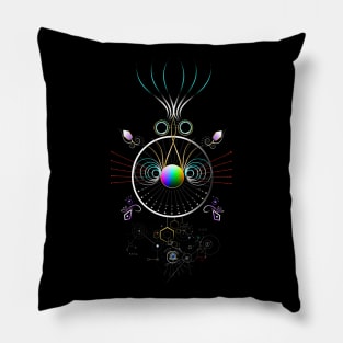 Cosmic Rainbow Totem Pillow