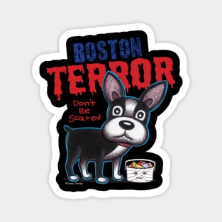 Boston Terror Halloween Dog Magnet