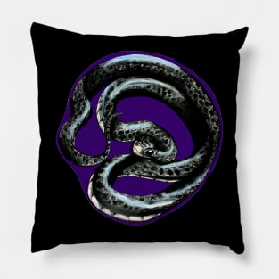 Black rat snake Pillow