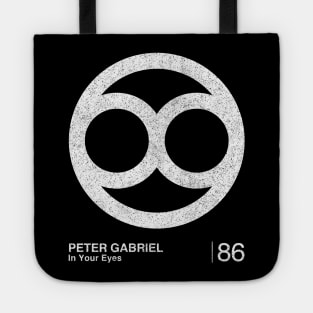 Peter Gabriel / Minimalist Graphic Design Fan Tote