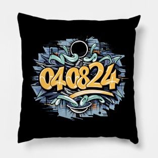 Solar Eclipse, Graffiti Design Pillow