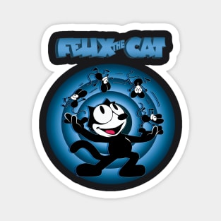 Felix the Cat Juggling Mice Felix Cat Cartoon Is Old School Retro Style Magnet