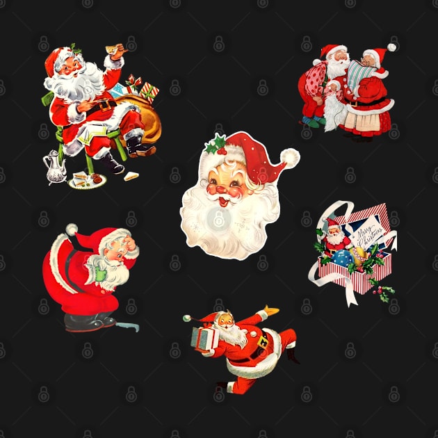 Vintage Santa Claus Stickers Pack by Yourfavshop600