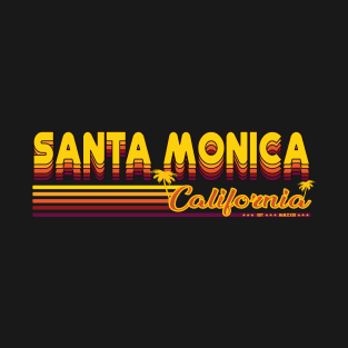 Santa Monica California retro and vintage design T-Shirt