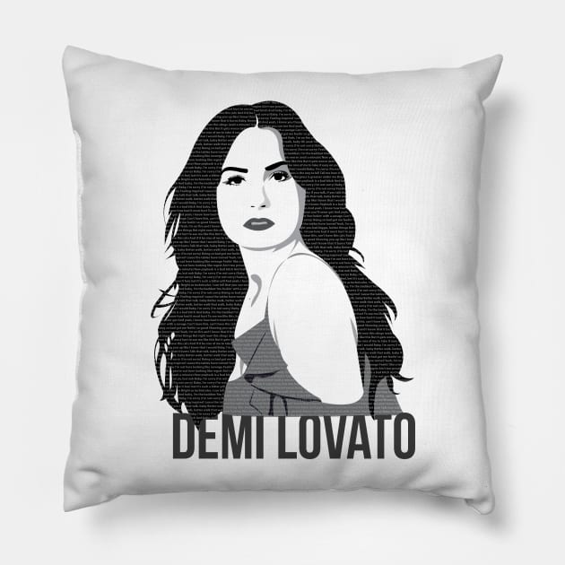 Demi Lovato Pillow by MariangelTorres