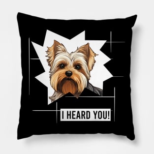 Funny Biewer Terrier Dog Owner Humor Pillow