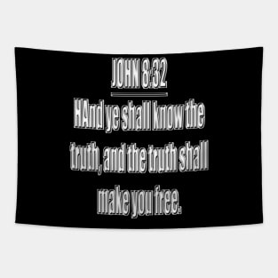 Bible Verse John 8:32 Tapestry