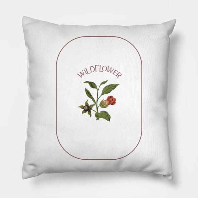 WILDFLOWER - Design With Border Pillow by Krizelle Flores