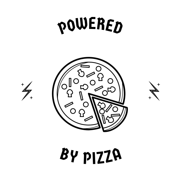 Powered By Pizza by Lasso Print