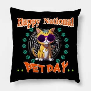 national pet day Pillow