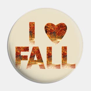 I Love Fall Pin