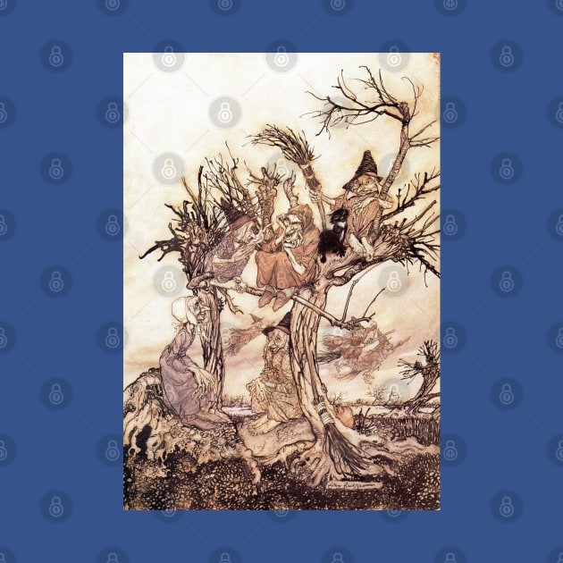 The Witches Meeting - Arthur Rackham by forgottenbeauty