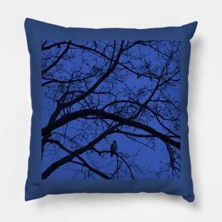 Nightfall in blue Pillow