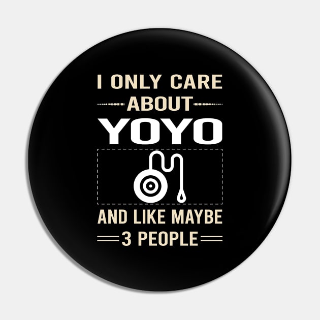 Funny 3 People YoYo Yo-Yo Pin by symptomovertake