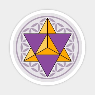 Merkaba and Flower of Life Magnet