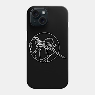 Samurai Ninja Japan Black-Tshirt Phone Case