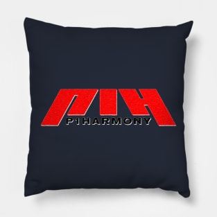P1HARMONY Retro Mezzotint (Red and Black) Pillow