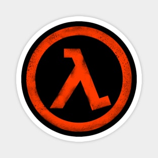 Half Life Orange Lambda Symbol Magnet