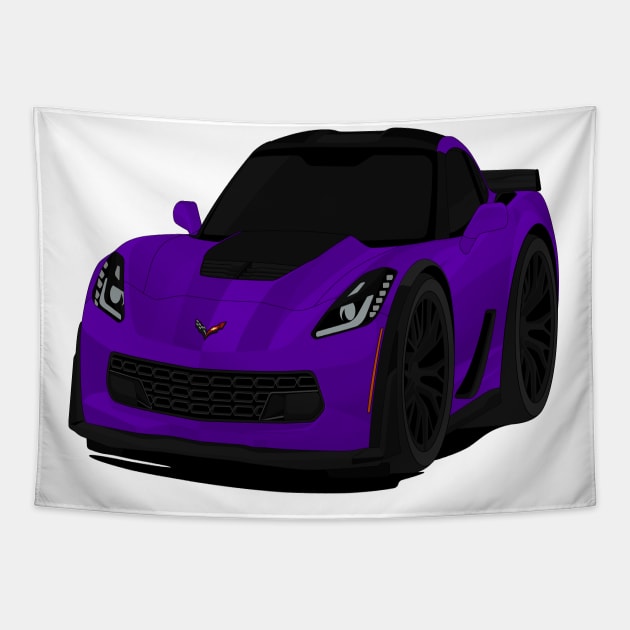 Z06 PURPLE Tapestry by VENZ0LIC