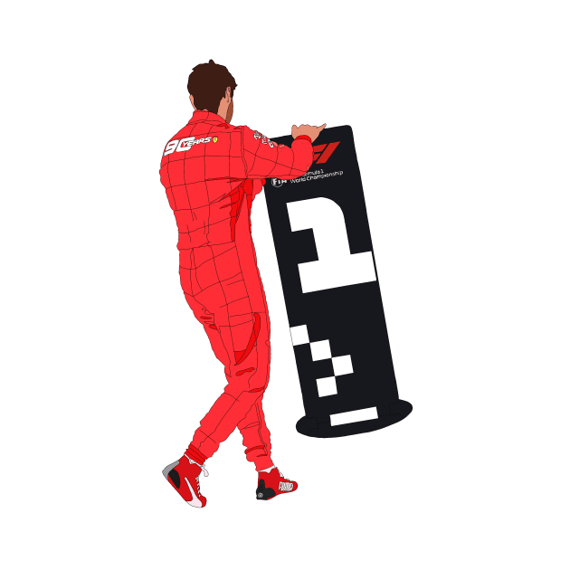 Ferrari driver Sebastian Vettel moves the #1 sign by royaldutchness