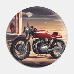 Vintage Cafe racer 50s vibe motorcycle Pin