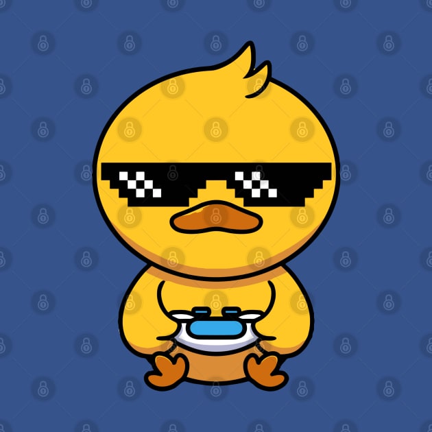 Cool Gaming Duck by Illustradise