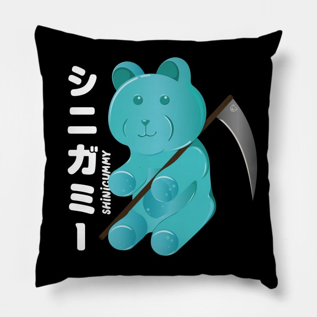Funny Gummy Bear Shinigummy Pillow by Marzuqi che rose