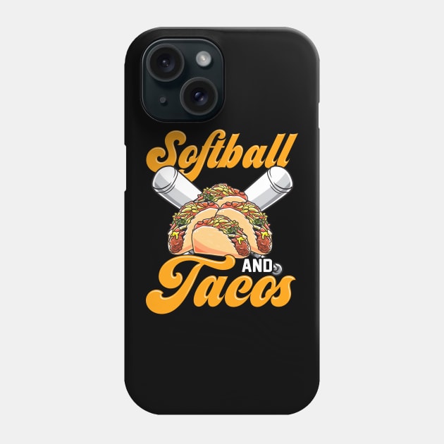 Softball And Tacos Players & Coaches Teammate Phone Case by theperfectpresents