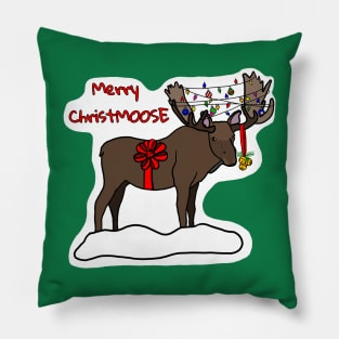 Merry Christmoose Pillow