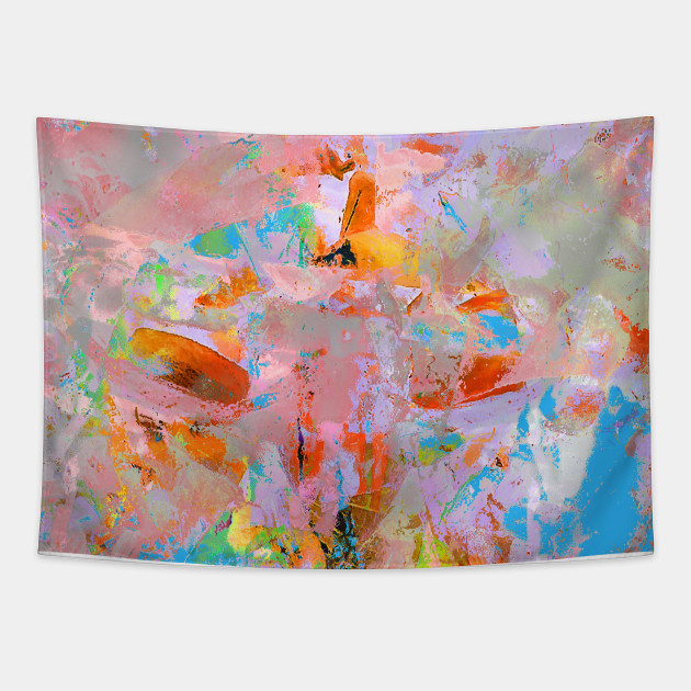 Rainbow Abstract Rainbow Painting Tapestry Teepublic