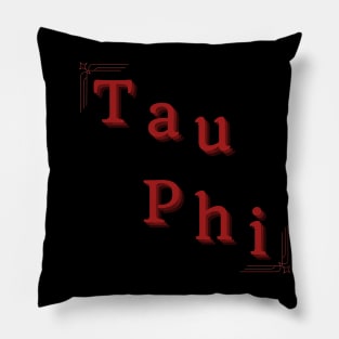 TauPhi Letters From Greek Alphabet "Τφ" Pillow