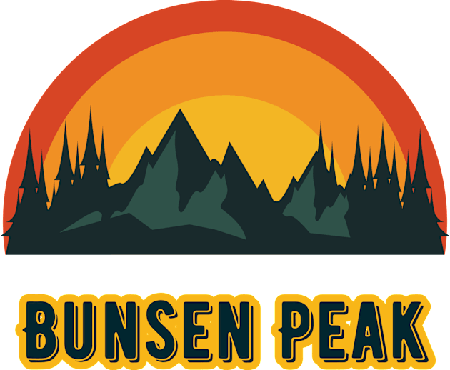 Bunsen Peak Kids T-Shirt by Canada Cities