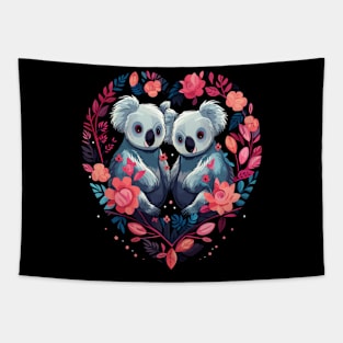 Koala Couple Valentine Tapestry