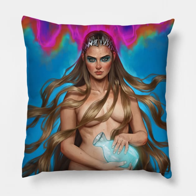 Aquarius Pillow by fdasuarez