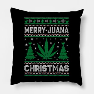 Merry Juana Christmas Pillow