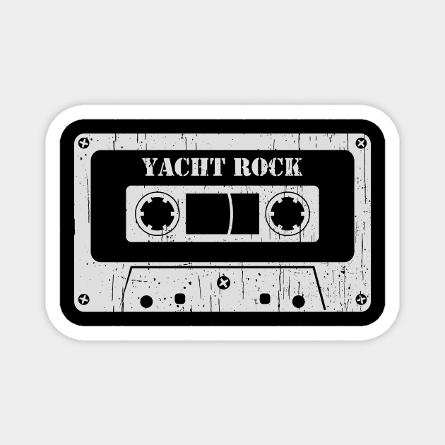 Yacht Rock - Vintage Cassette White Magnet by FeelgoodShirt