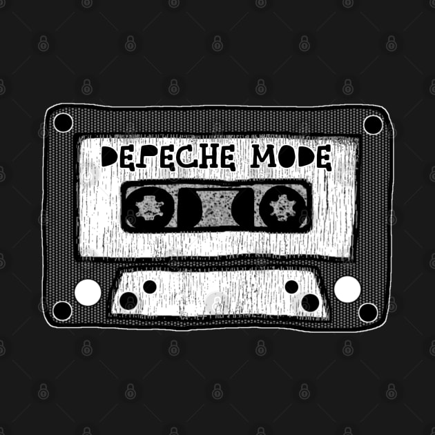 depeche mode cassette black and white by kurokurosaki