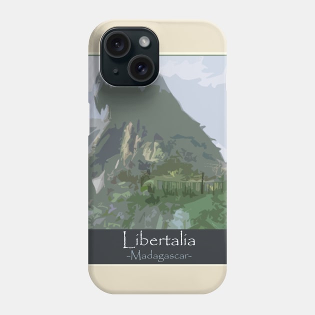 Libertalia Classic Travel Poster Phone Case by UnchartedSnake