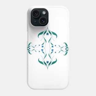 floral symmetrical pattern Phone Case