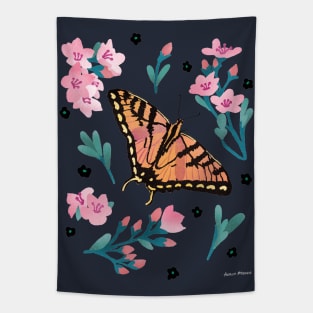 Western Swallowtail Tiger Butterfly Tapestry