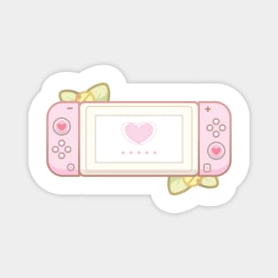 Cute Cozy Pink Big Gaming Console Magnet