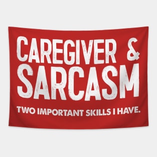 Caregiver Funny Gift Idea Tapestry
