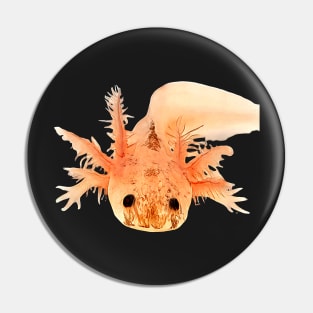 Realistic axolotl motif Pin