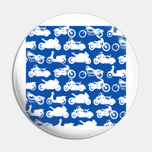 Motorcycle Collection Blue Background Pin