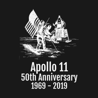 Apollo 11 Moon Landing 50th Anniversary 1969-2019 T-Shirt